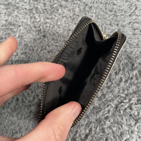 Kate Spade Floral l-zip Card Holder Dusk Buds W/ Keychain Small Wallet - Picture 10 of 16